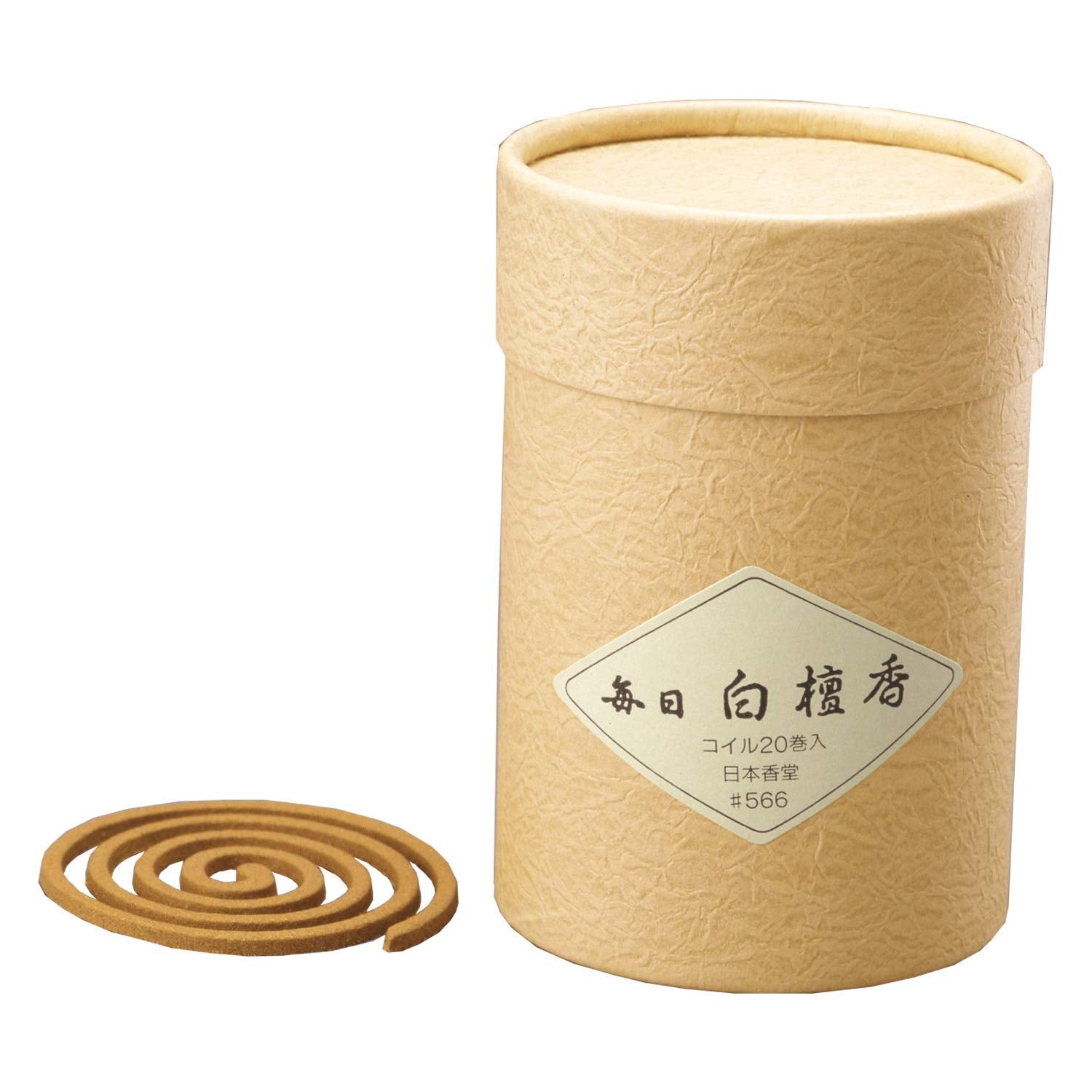 Nippon Kodo Mainichi Sandalwood Incense Coil 20 rolls