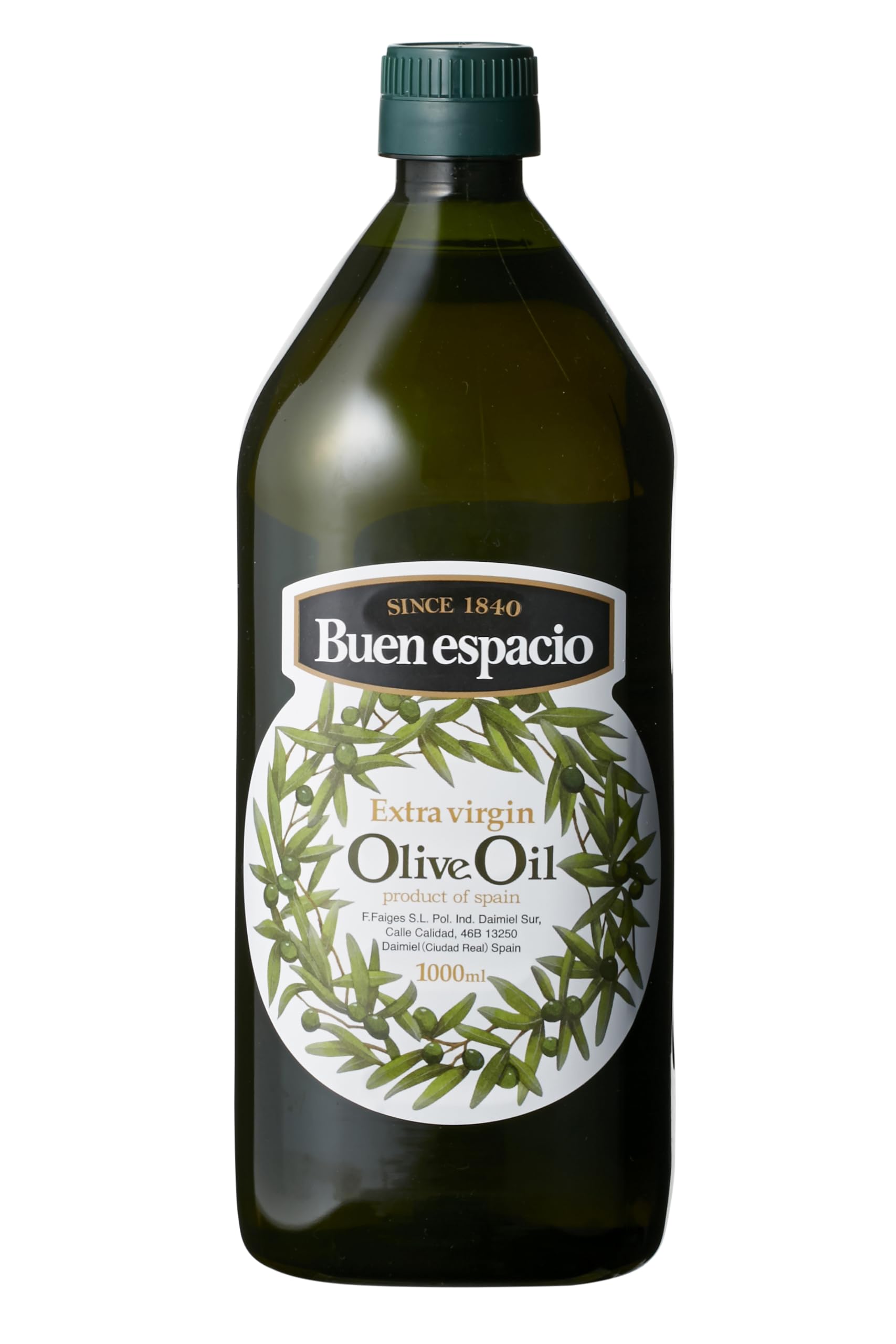 [Oil pressed within 24 hours of harvest] Cold-pressed Spanish extra virgin olive oil 1,000ml (914g) Light-shielding plastic bottle Buen Espacio