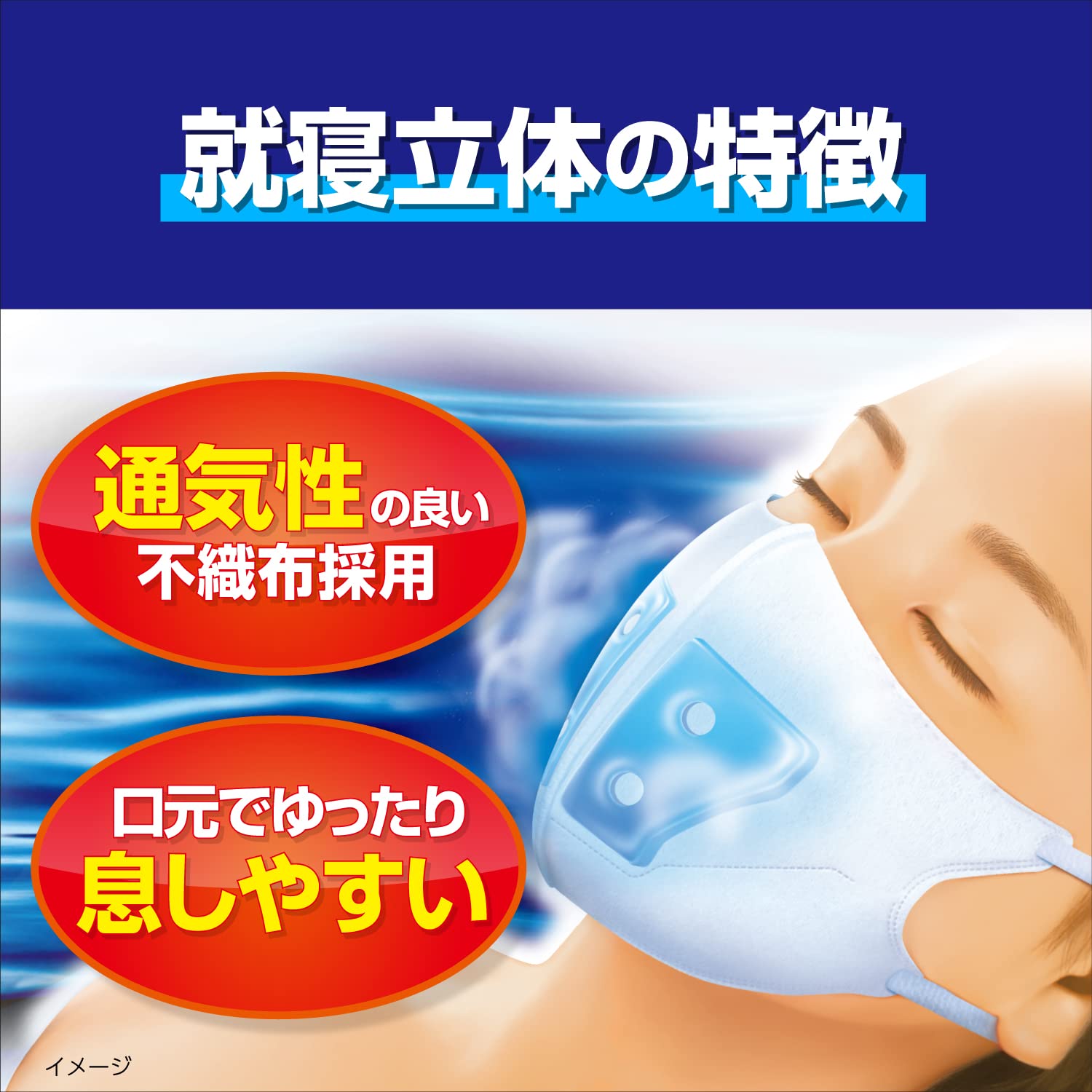 Nodonuru Mask, Nodonuru Nure Mask, For Sleeping, Unscented, 3D Type, 3 Sets