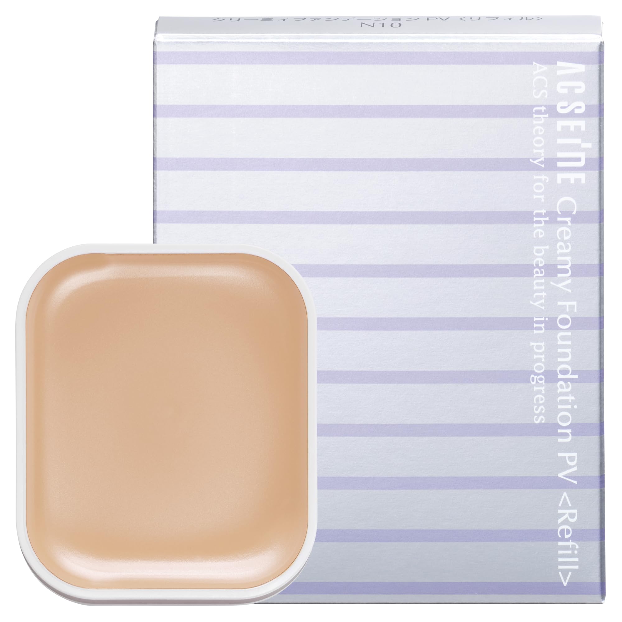 ACSEINE Creamy Foundation PV [Refill] (Cream Foundation) N10 (Bright Natural)