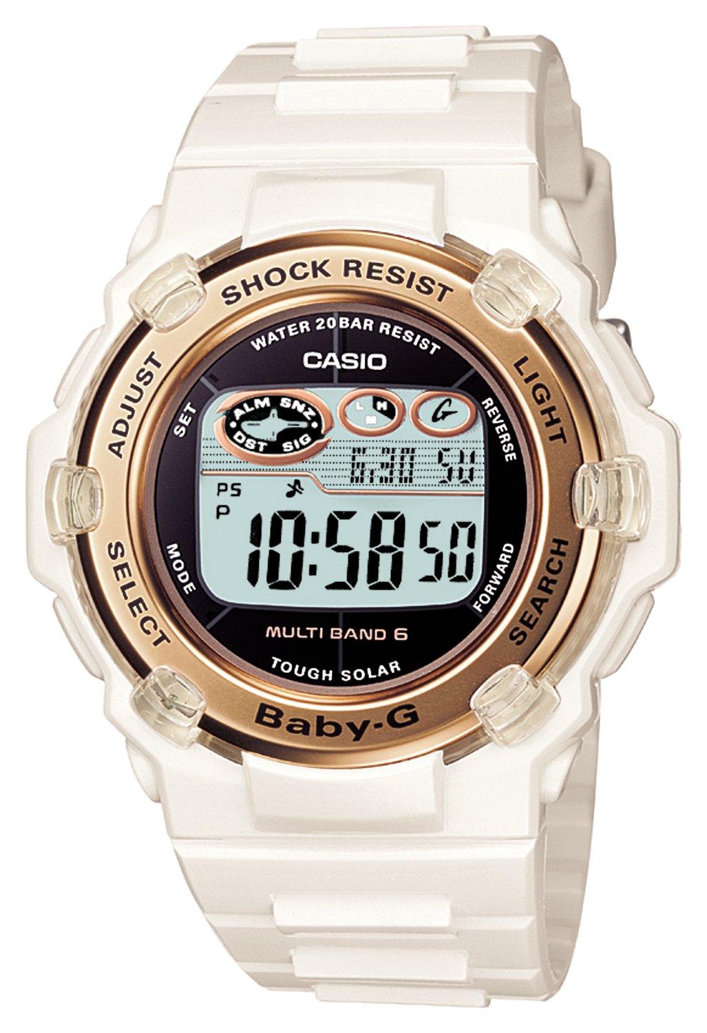 [Casio] Baby G Watch Radio Solar EL Backlight Type BGR-3003-7AJF White