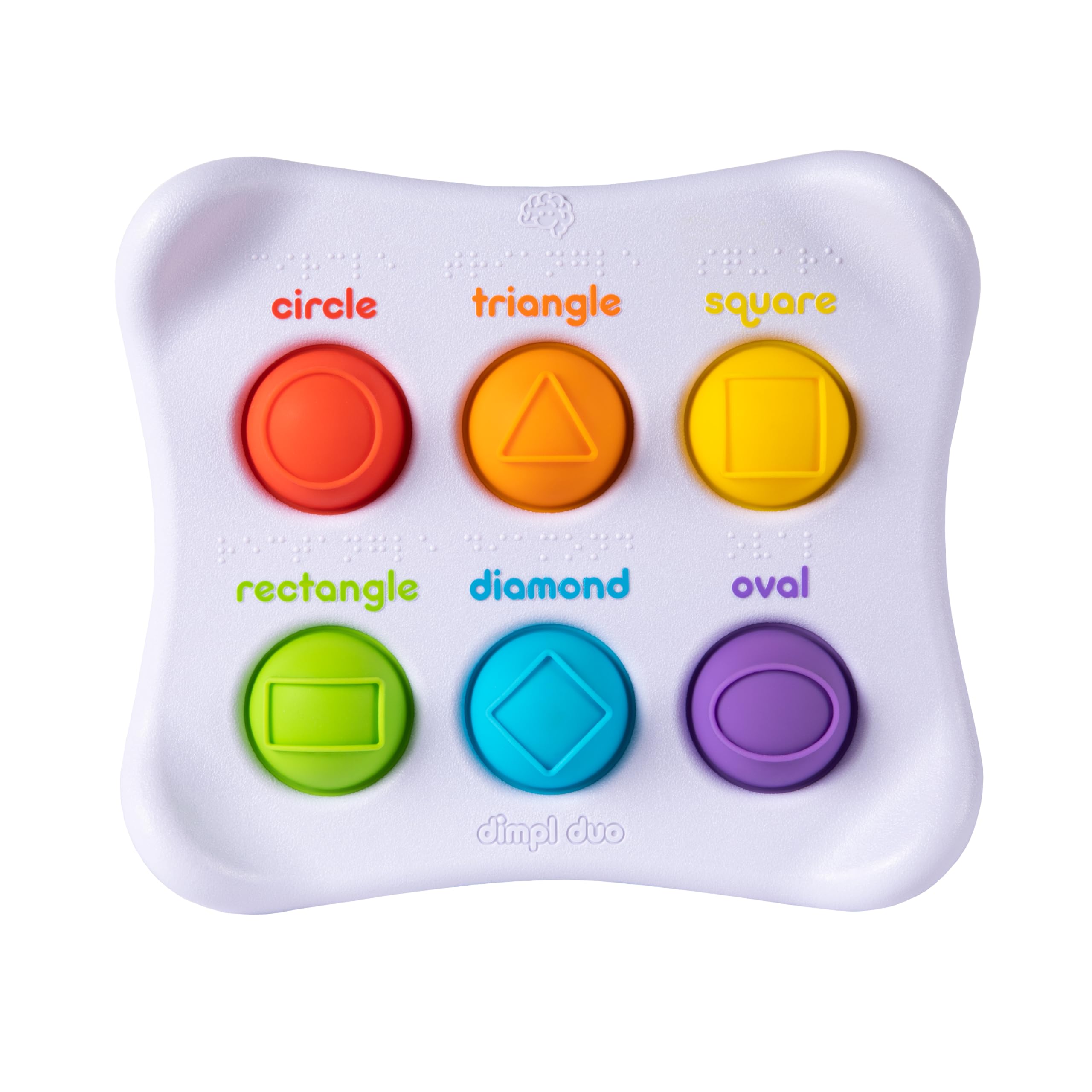 Fat Brain Toys Dimple Shape Fingertip Educational Squishy Toy Push Pop 1 Year Old FA208-1 Genuine Product