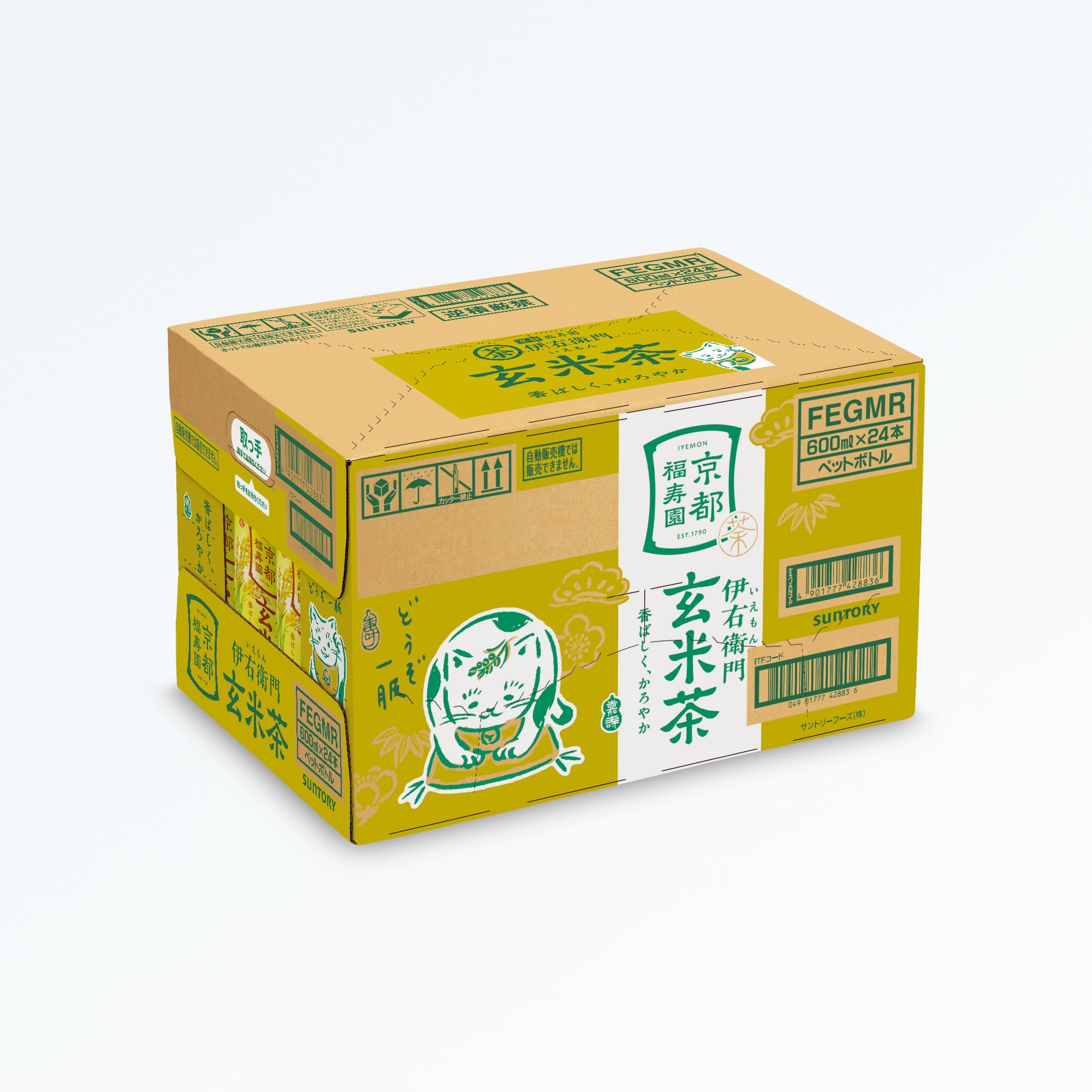 산토리 이에몬 현미차 차 600ml×24개