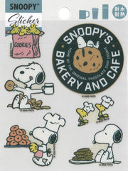 PKS351 Snoopy Cafe Heat and Water Resistant Sticker