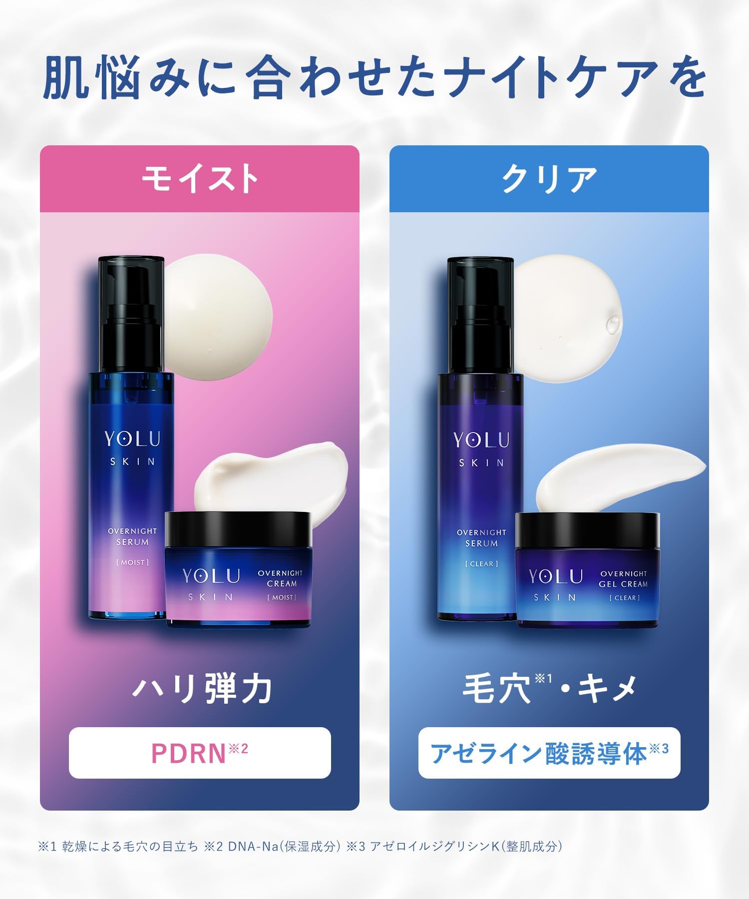 YOLU Skin Overnight Serum Essence Clear