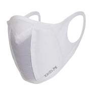 D&M Functional Mask, Runner Mask, Splash Prevention, Breathable, Quick Drying, Washable, Large, Small, 3 Sizes, 1 Piece, For Adults, For Children, Made in Japan, White, M Size 109455