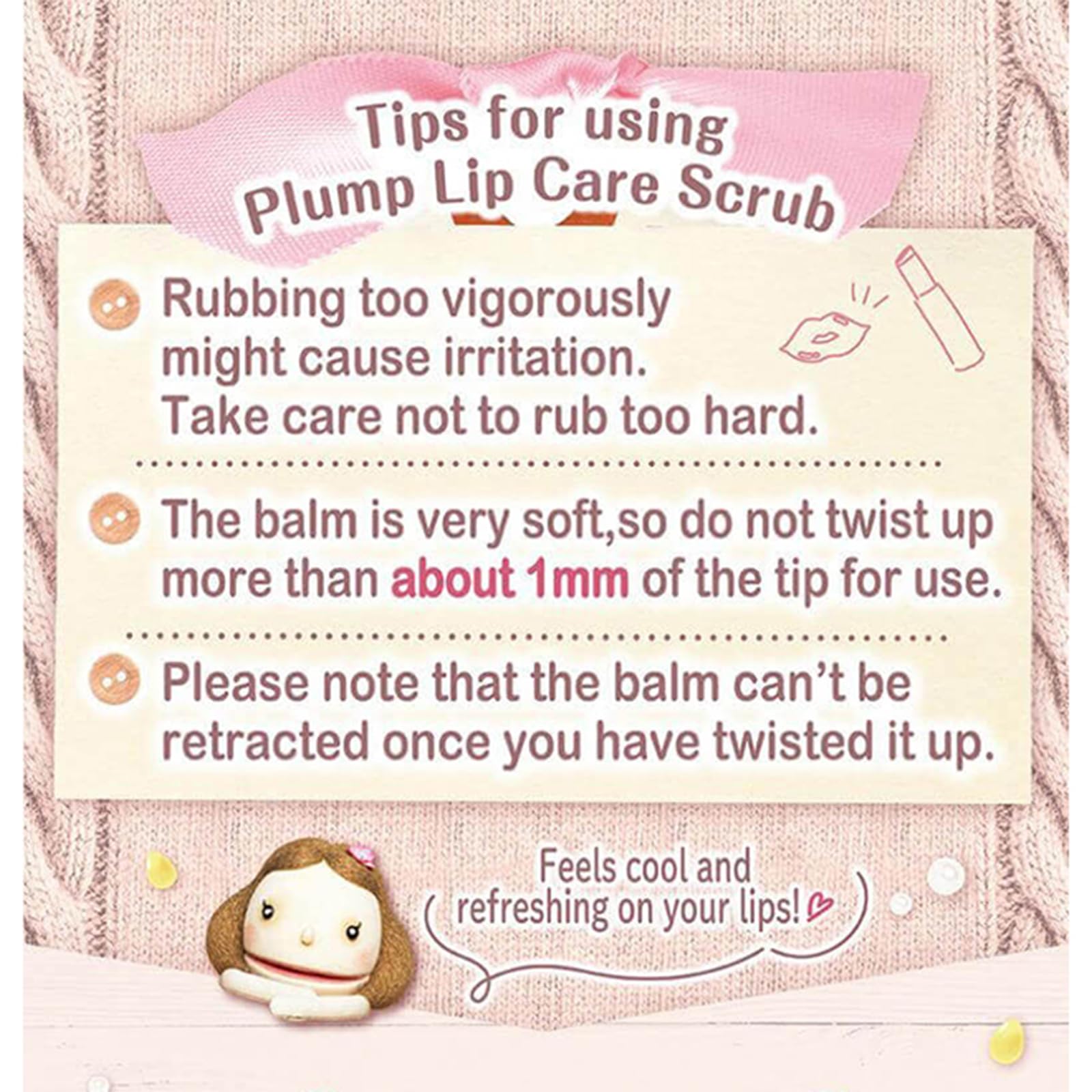 Canmake Plan Prep Lip Care Scrub 02 Clear Pink Lip Care Highly Moisturizing Sugar Scrub Ruddy Color No Rinse Required