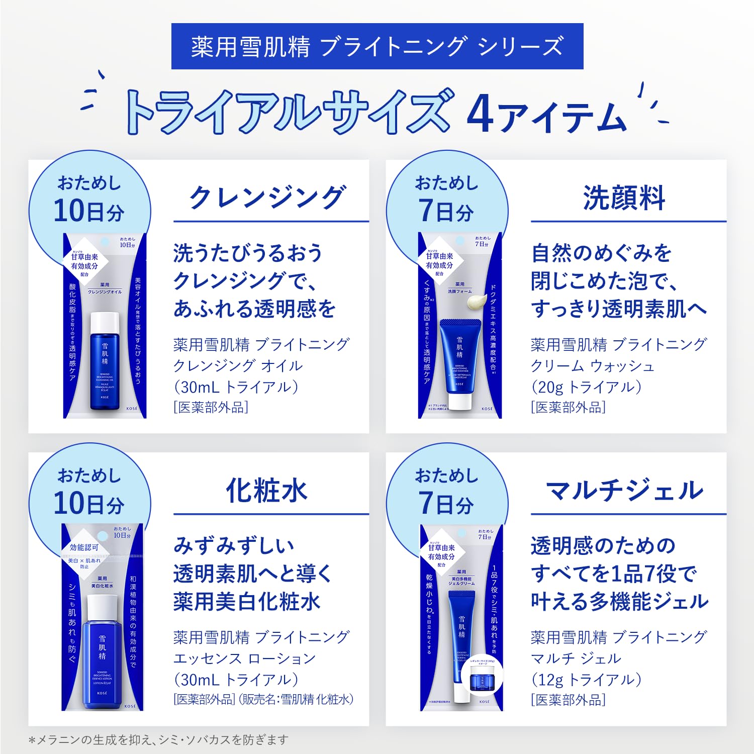 【의약 부외품】 약용 눈 피부정 브라이트닝 멀티 젤 12 g 다기능 젤 얼굴 보습 건조 미백