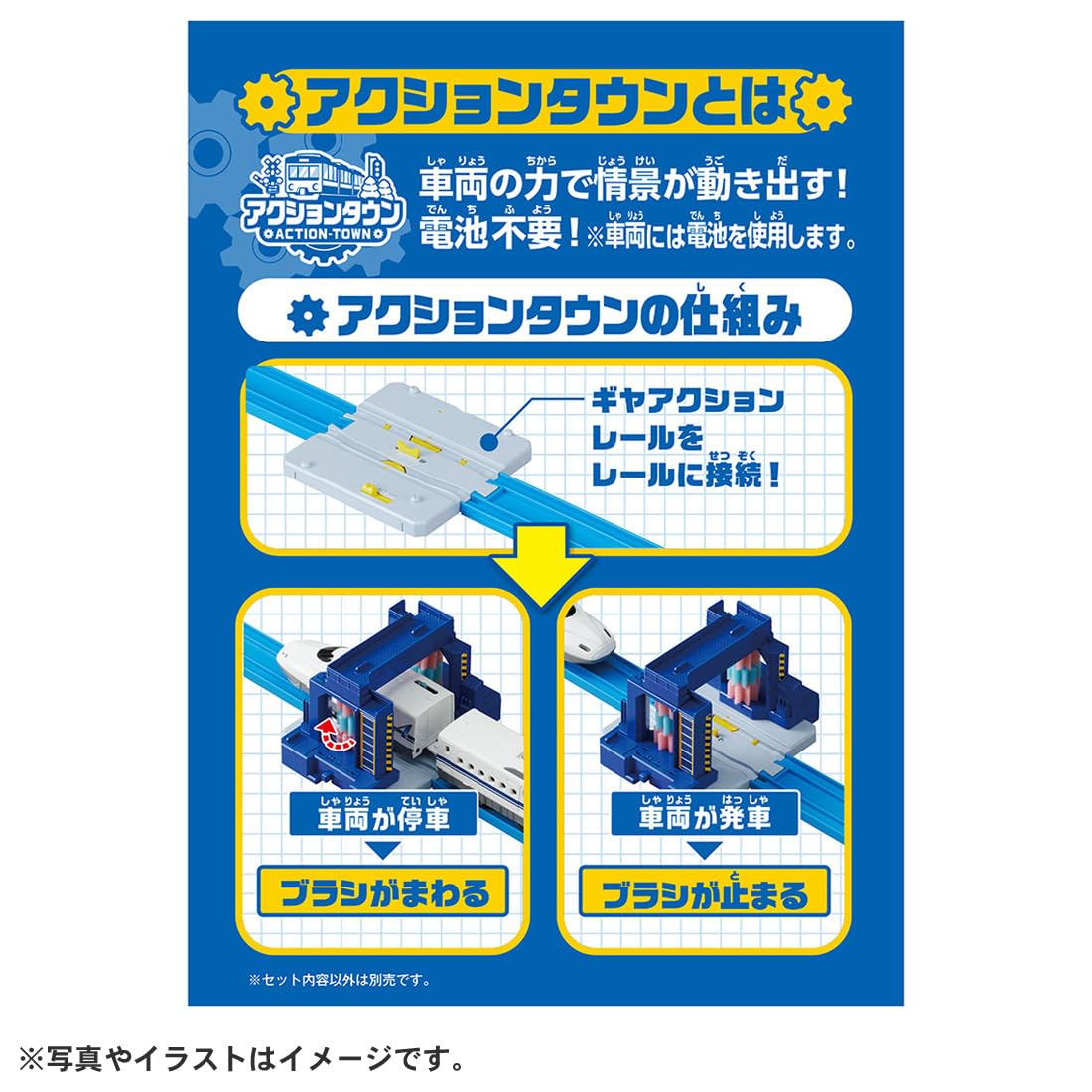TAKARA TOMY Plarail J-33 Action Town Guruguru Car Wash Train Toy Ages 3+