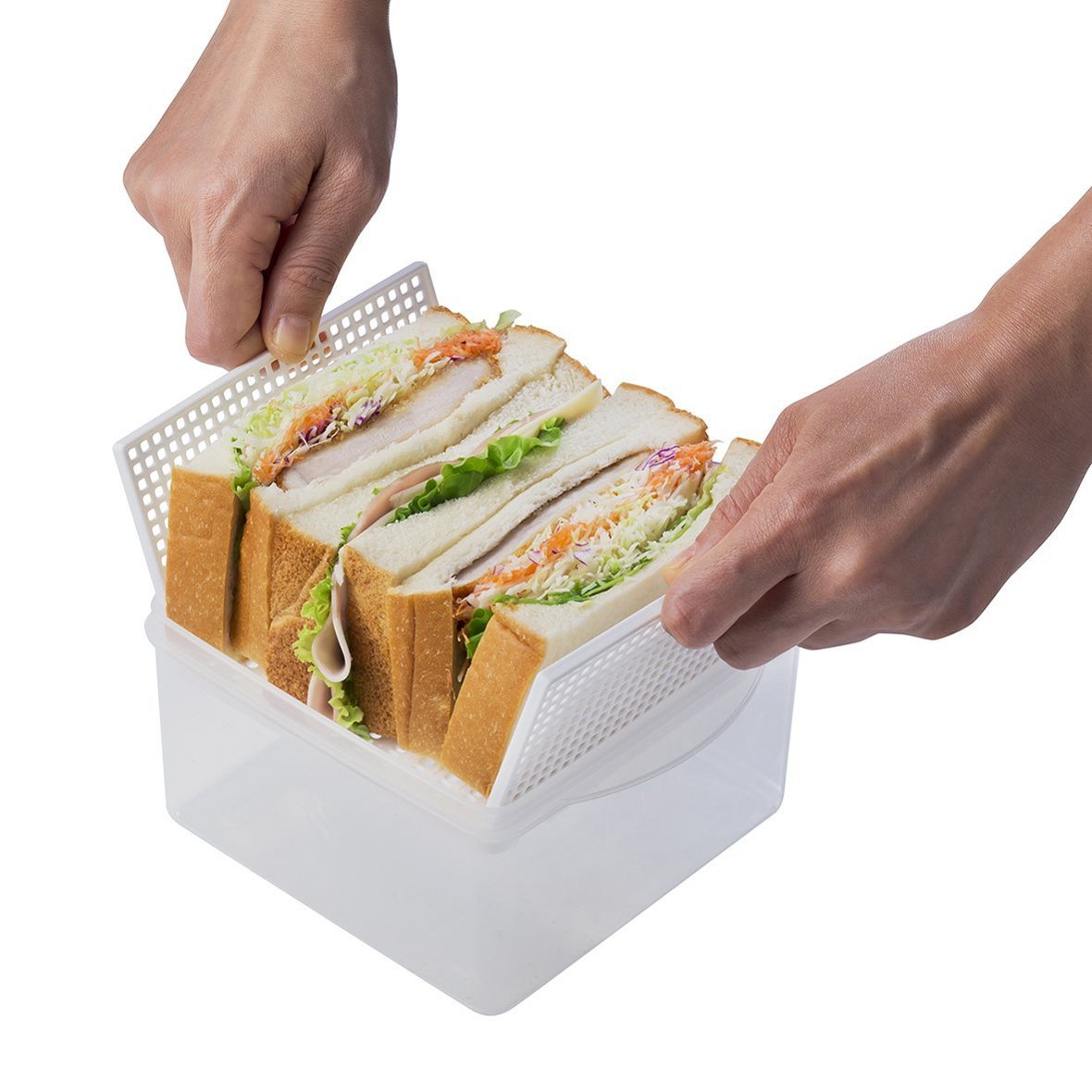 KOKUBO Sandwich Mesh x Case, Made in Japan, Storage Container, Picnic, Excursion, Lunch Box, Portable
