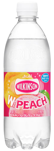 Wilkinson Asahi 饮料 Tansan 双桃 500ml x 24 瓶