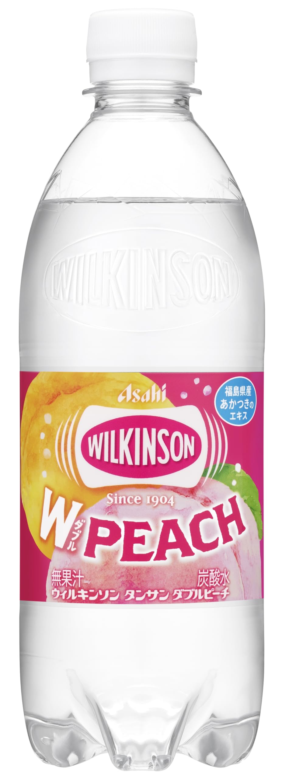 Wilkinson Asahi 饮料 Tansan 双桃 500ml x 24 瓶