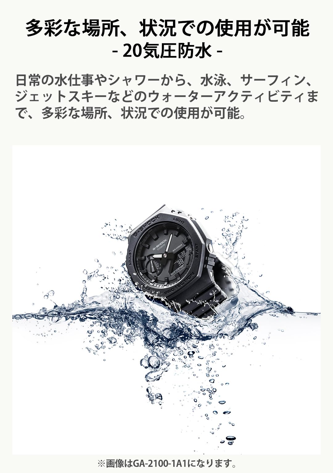 [Casio] G-Shock Watch [Domestic Genuine Product] Carbon Core Guard GA-2100-1A1JF Men's Black