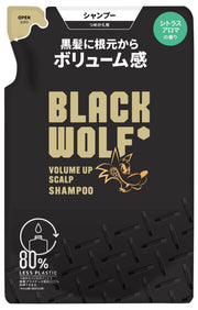 BLACK WOLF (블랙 울프) 볼륨 업 스컬프 샴푸 리필 330mL 다이쇼 제약