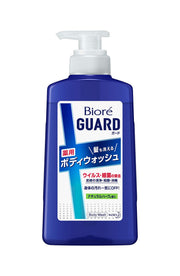 비오레가드 (GUARD) 머리카락도 씻을 수 있는 약용 바디 워쉬 내츄럴 허브의 향기 펌프 420ml [의약부외품]