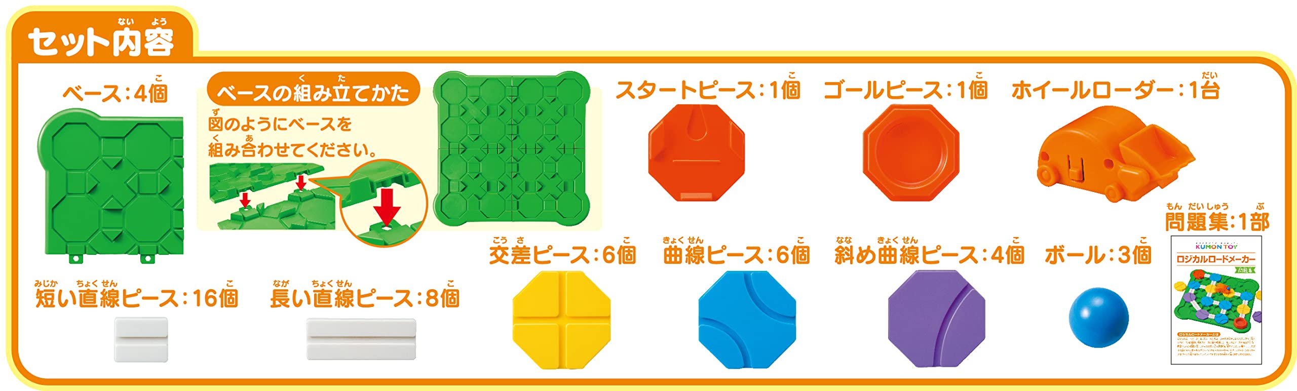 KUMON PUBLISHING Logical Road Maker RM-11 Educational Toy Toy 6 years old and up KUMON