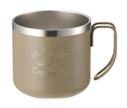 CAPTAIN STAG Mug Cup Double Stainless Steel Vacuum Insulated Heat/Cold 350ml Khaki Monte UE-3431