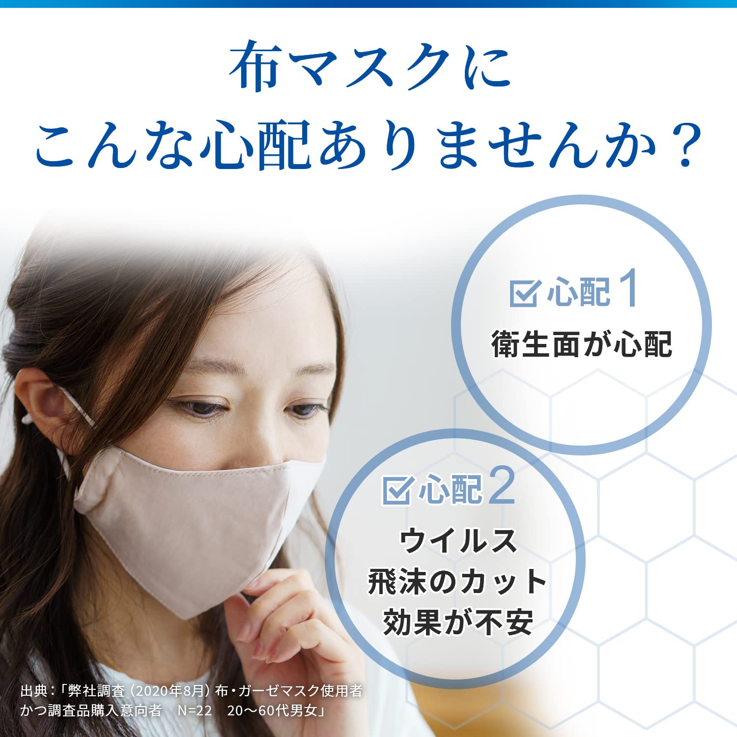 Nodonuru Mask, Kobayashi Pharmaceutical Mask, Continuous Antibacterial, Washable Cloth Mask, Lasts Even After 30 Washes, 1 Piece