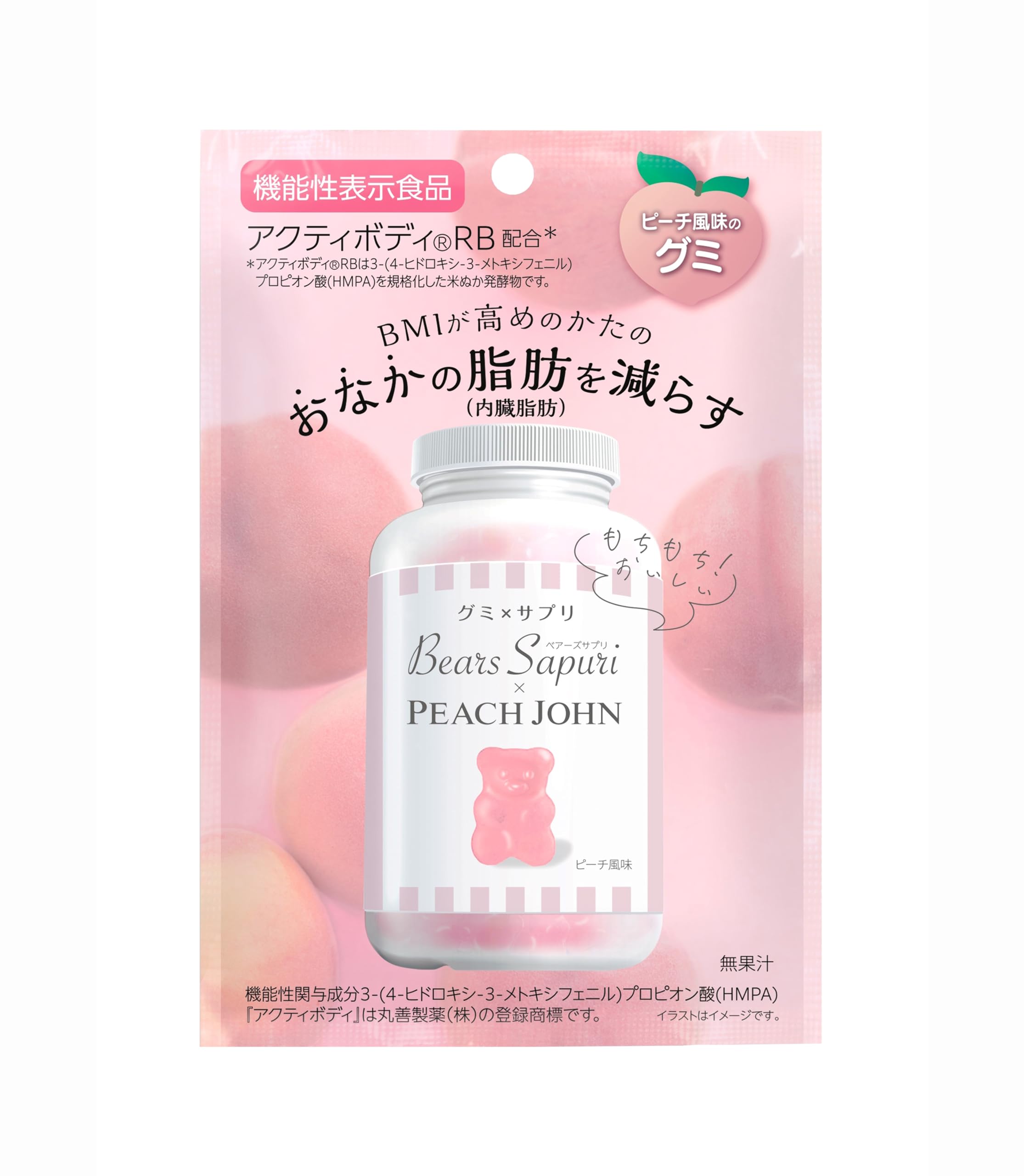 M's Inc. Bears Supplement x PEACH JOHN Peach flavor 60g