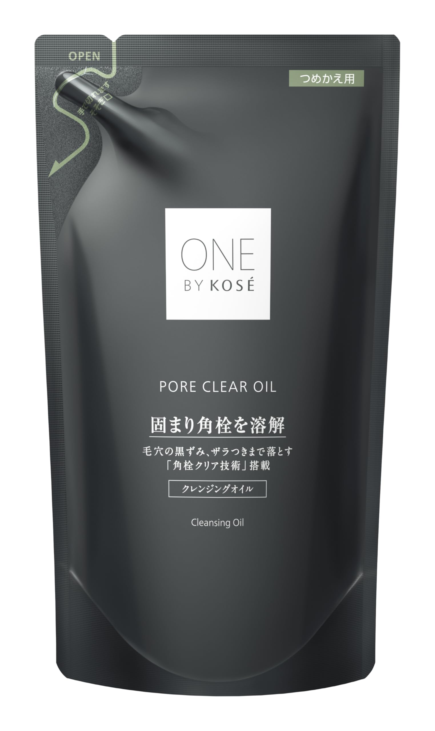 ONE BY KOSE Cleansing Pore Clear Oil Refill 160mL Corner Plug Blackhead Makeup Remover