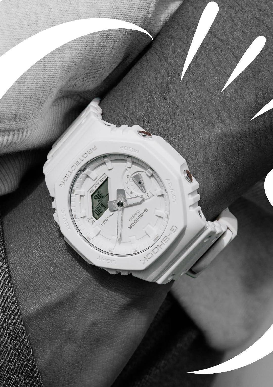 [Casio] G-Shock Watch [Domestic Genuine Product] TONE-ONTONE series GA-2100-7A7JF Men's White