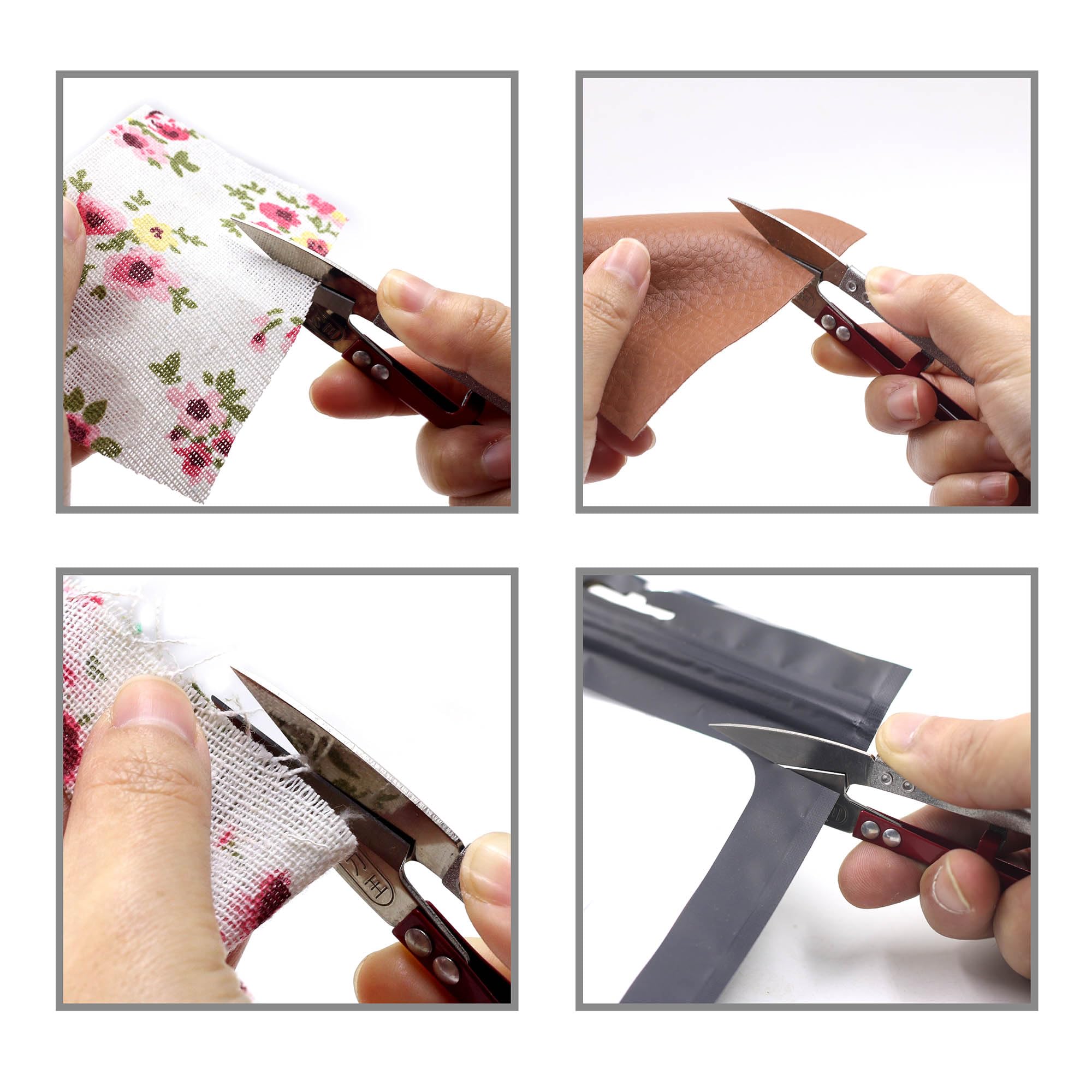 Sanka Thread Cutting Scissors with Protective Cover, Sharp Sharpness, Craft Scissors, Embroidery, Sewing, Cutting Shears, Thread Cutting Scissors, Set of 1