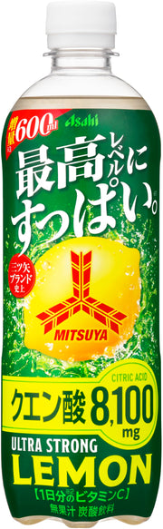 Mitsuya Ultra Strong Lemon 600ml x 24 chai [Cider] [Đồ uống Asahi]