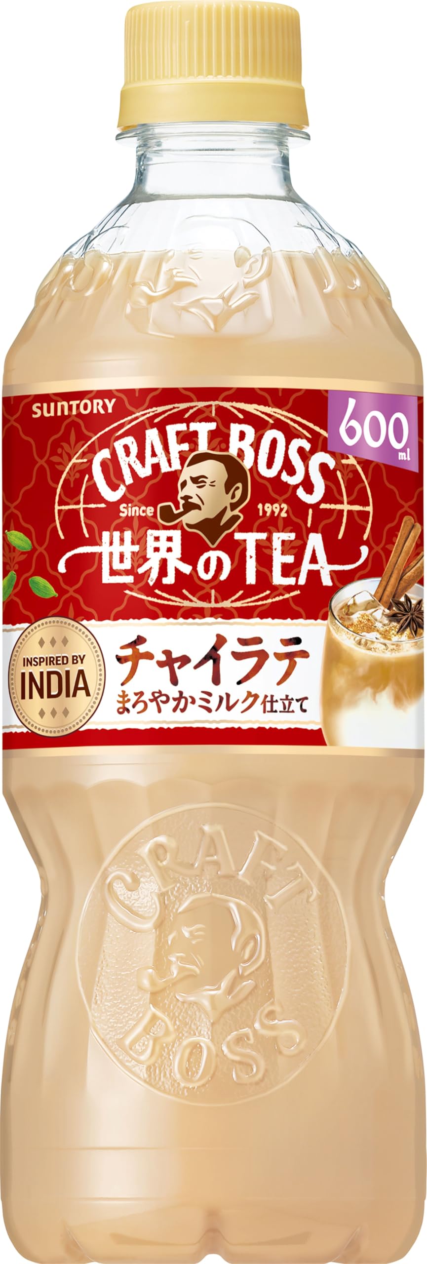 Suntory BOSS Craft Boss Chai Latte World TEA 600ml x 24 bottles
