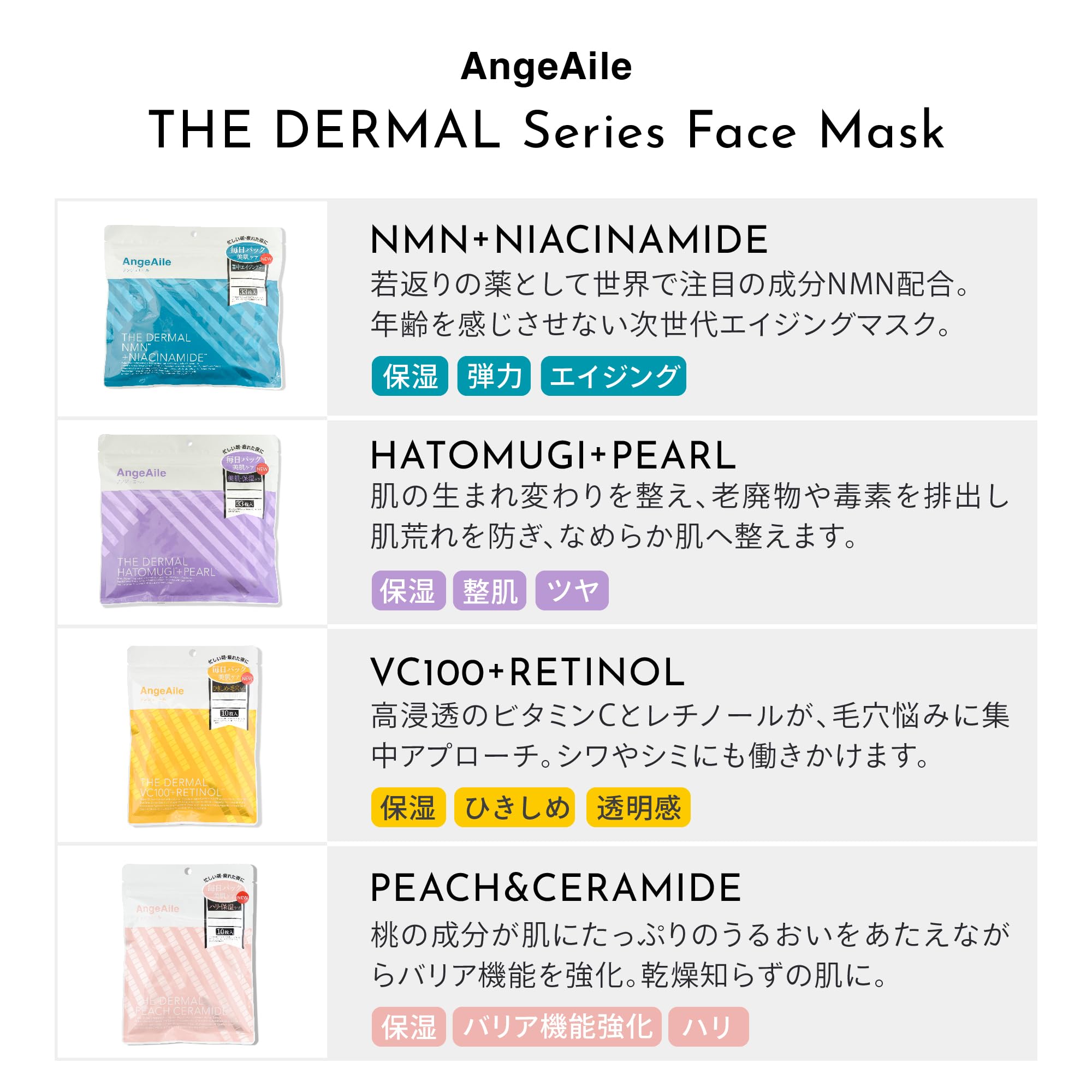 Mặt nạ Anjoueru THE DARMAL Peach + Ceramide 10 miếng