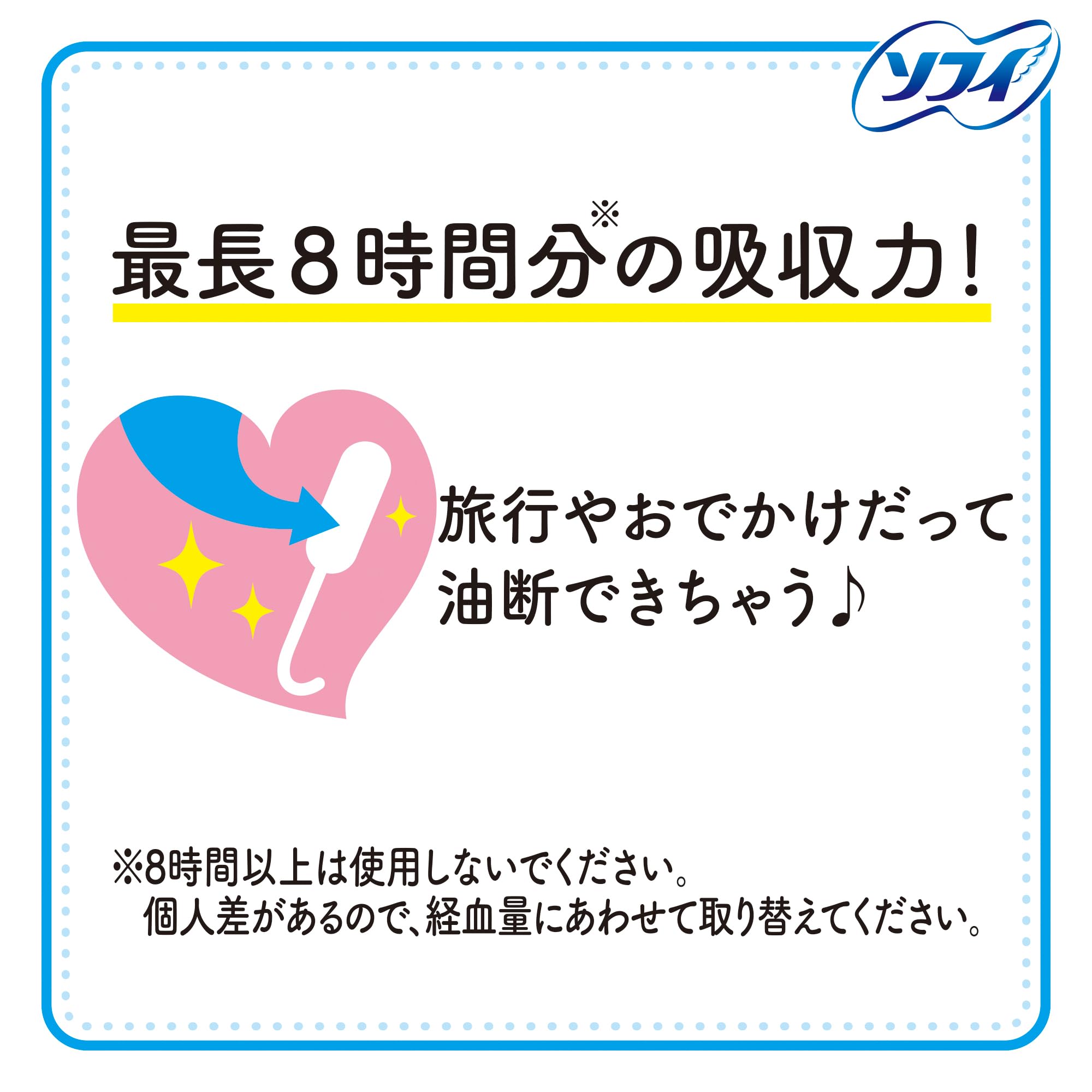 ソフィ ソフトタンポン レギュラー 量の普通の日用 34個入