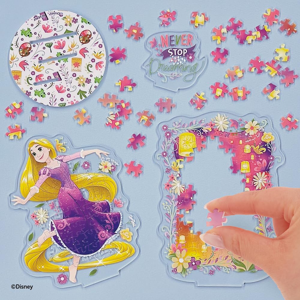 ビバリー ジグソーパズル×アクスタ ディズニーアクスタポップ ラプンツェル 97ピース のり付け不要 組んで飾れる SP-007