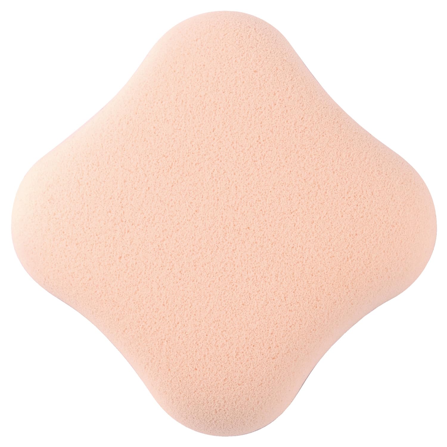 Kai Corporation Puff that prevents foundation from soaking in Diamond-shaped 2-layer structure Powder Liquid Natural finish KQ3248 Sponge Beige