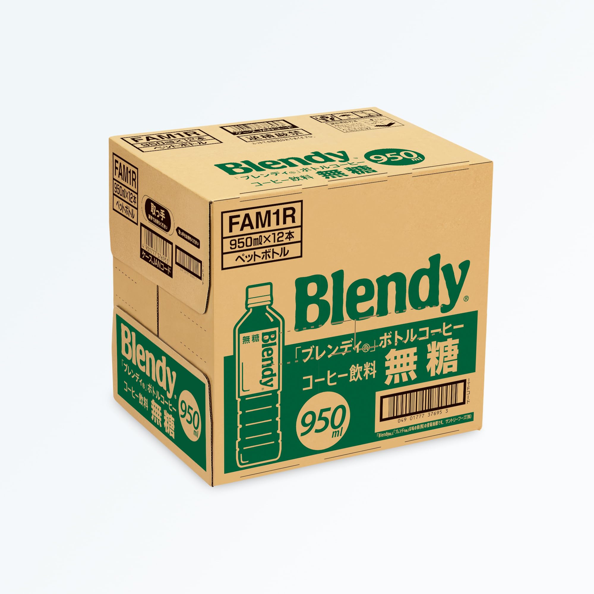 Cà phê chai không đường Suntory Blendy 950ml x 12 chai Cà phê đá