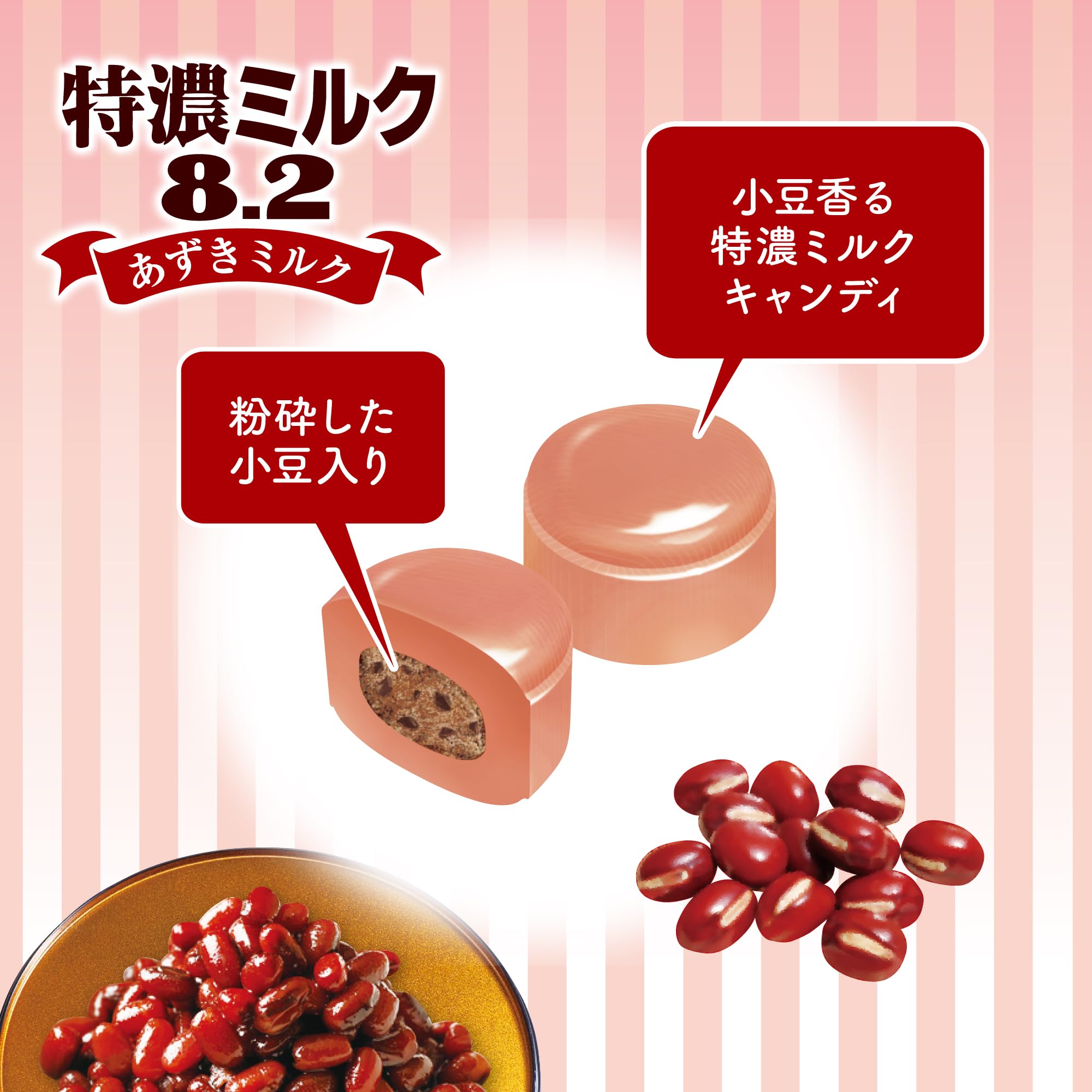 UHA Mikakuto Food with Functional Claims Special Concentrated Milk 8.2 Azuki Milk 93g