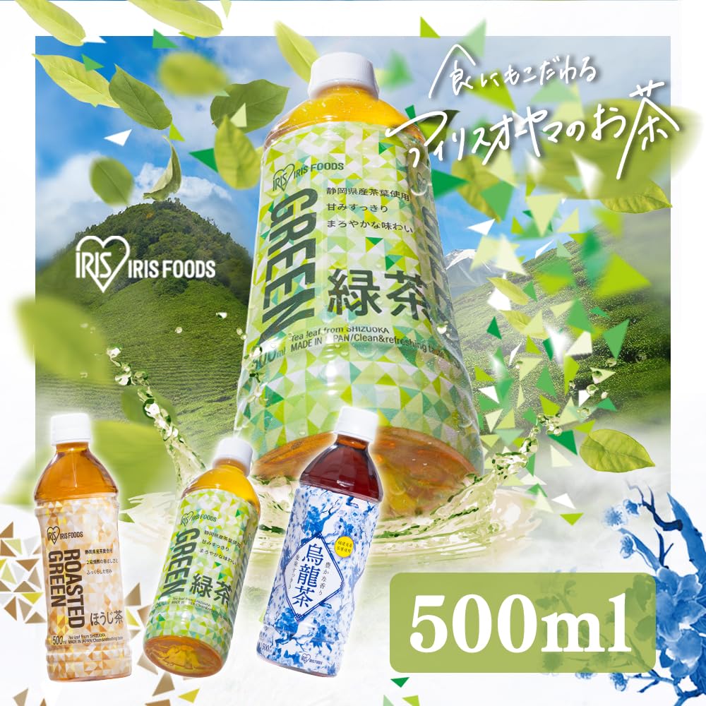 Iris Ohyama Oolong Tea 500ml x 24 bottles Oolong Tea Plastic Bottle Case Bottle 500ml Domestic Manufactured Ocha