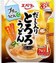 [Ebara] Petit Udon Tororodon with Dashi 42g x 3 pieces 1 bag (Udon soup, Bukkake udon soup, Udon soup)