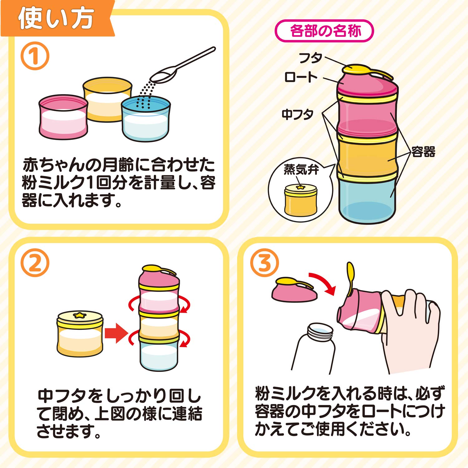 Rec Anpanman 2WAY Milk Case (Can also be used to store baby food)