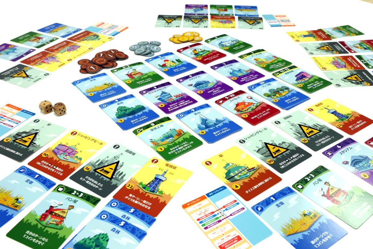 Grounding Machi Koro (new edition) (2-5 players, 30 minutes, for ages 7 and up) Board game