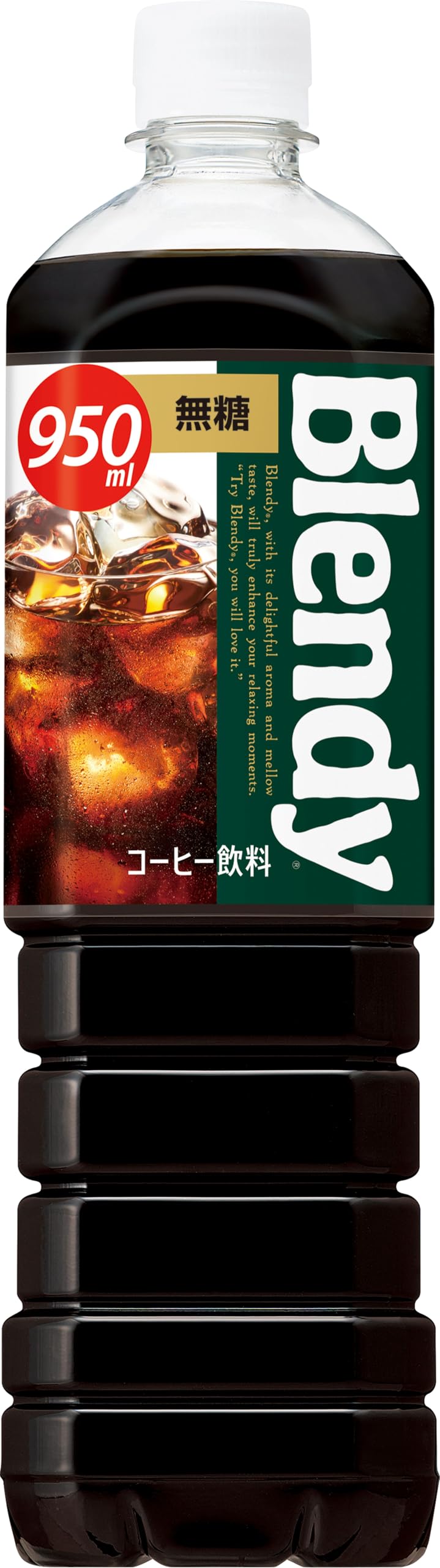 Cà phê chai không đường Suntory Blendy 950ml x 12 chai Cà phê đá
