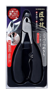 GREEN BELL Craftsmanship Green Bell Stainless Steel Nipper Nail Clippers Concave Blade (Knife Type) G-1026