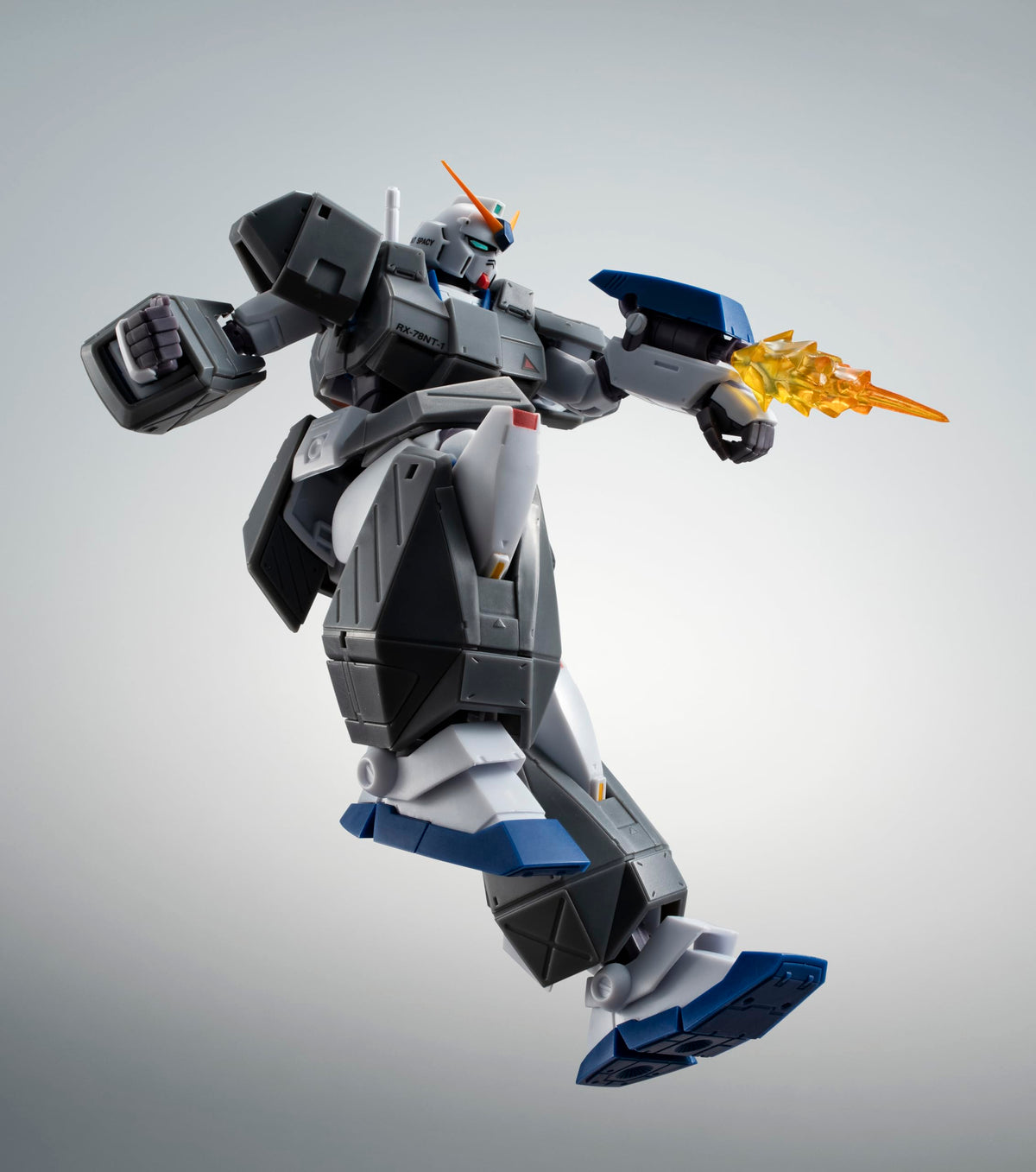 TAMASHII NATIONS ROBOT Spirits Mobile Suit Gundam 0080 War in the Pocket <SIDE MS> RX-78NT-1 Gundam NT-1 & Chobham Armor ver. A.N.I.M.E. ประมาณ ฟิกเกอร์ที่สามารถเคลื่อนย้ายได้ทาสี ABS และ PVC ขนาด 125 มม