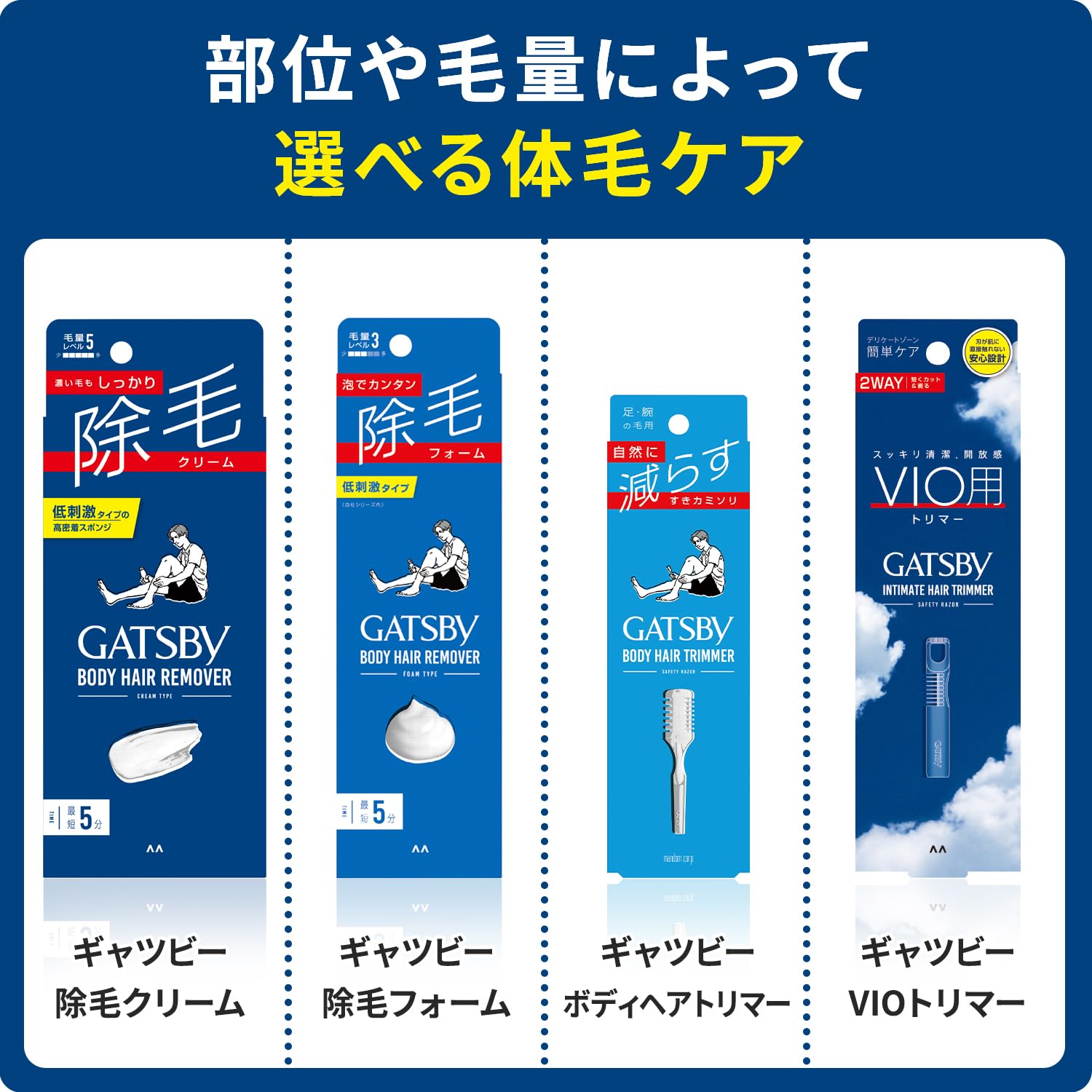 GATSBY VIO trimmer [Body trimmer men's] [vio shaver men's]