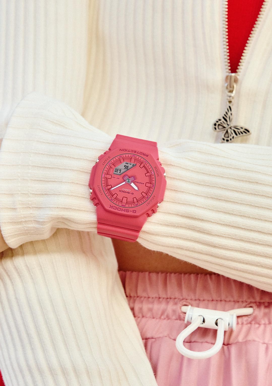 [Casio] G-Shock Watch [Domestic Genuine Product] Mid-size model uses biomass plastic GMA-P2100-4AJF Women's Pink