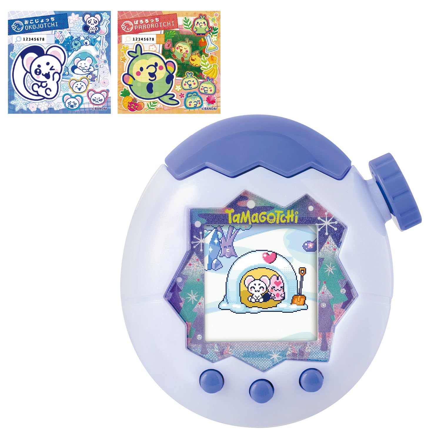 [반다이(BANDAI)] Tamagotchi Paradise - White Glacier(특전：『타마 랩 스티커：오코쵸치』＆『타마 랩 스티커：파로로치』 포함） 대상 연령 6세 이상 다마고치 파라다이스