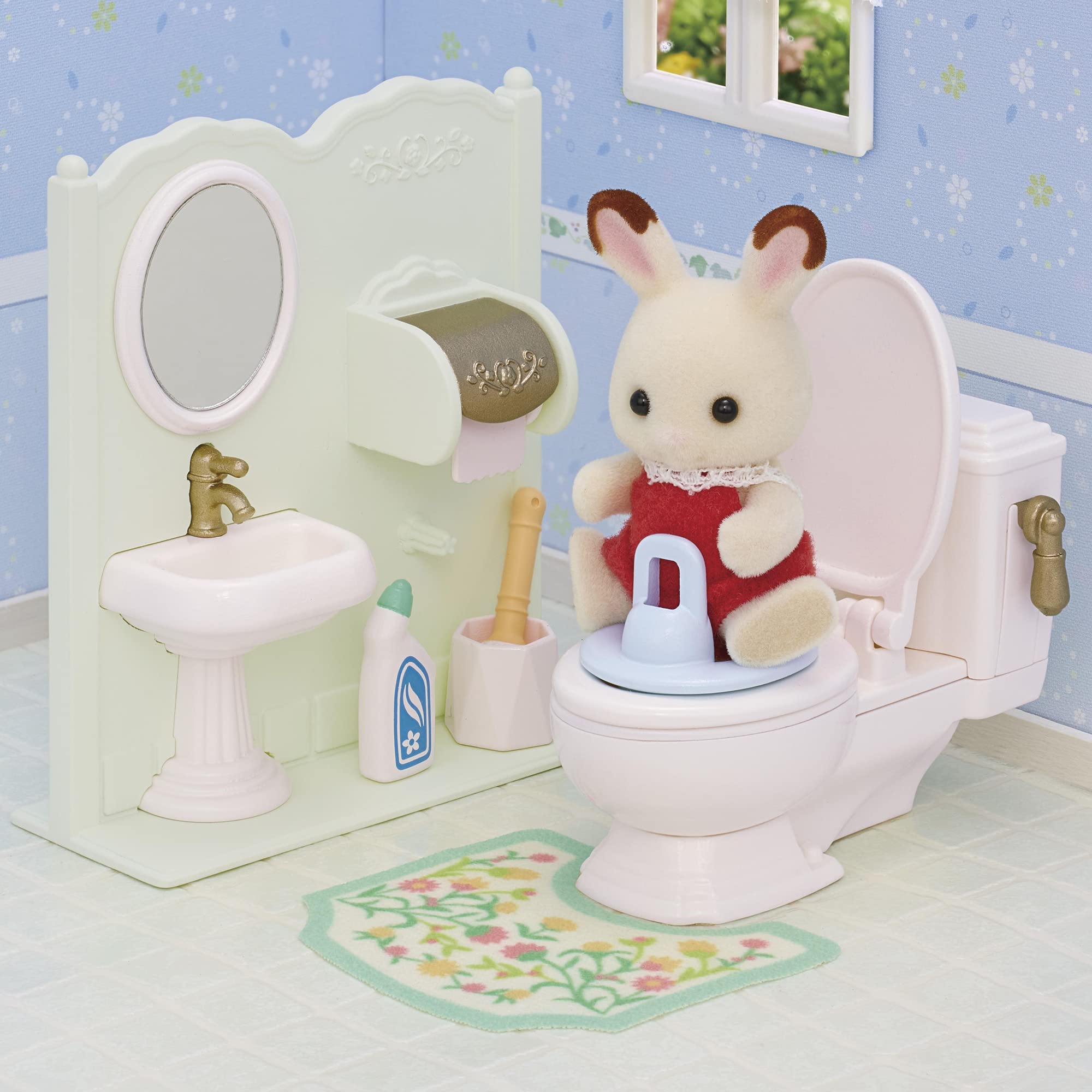실바니아 패밀리 가구 【화장실 세트】 카-629 ST 마크 인증 3세 이상 장난감 인형 집 Sylvanian Families 에포크사 EPOCH