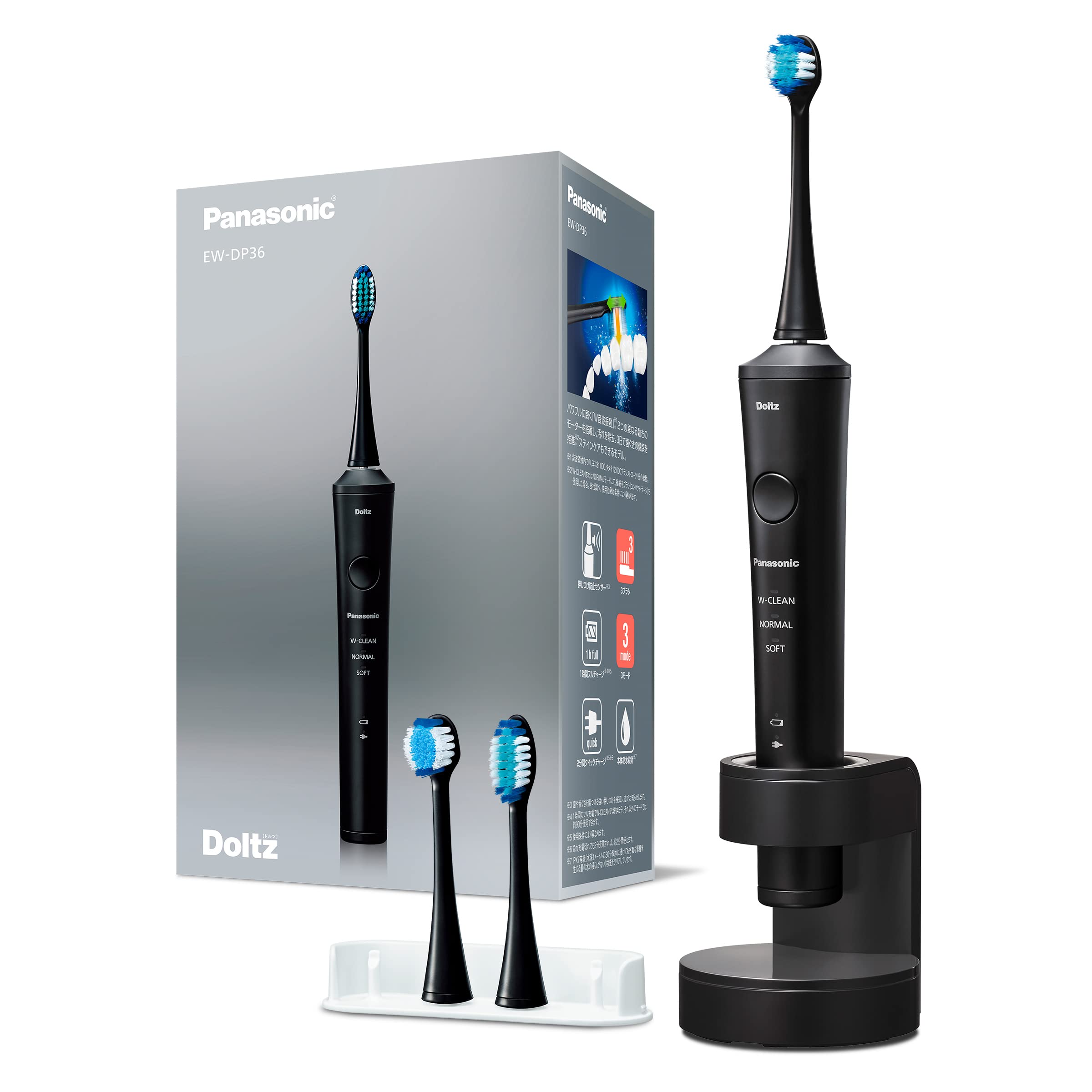 Panasonic Electric Toothbrush Dolts High Grade Model Black EW-DP36-K
