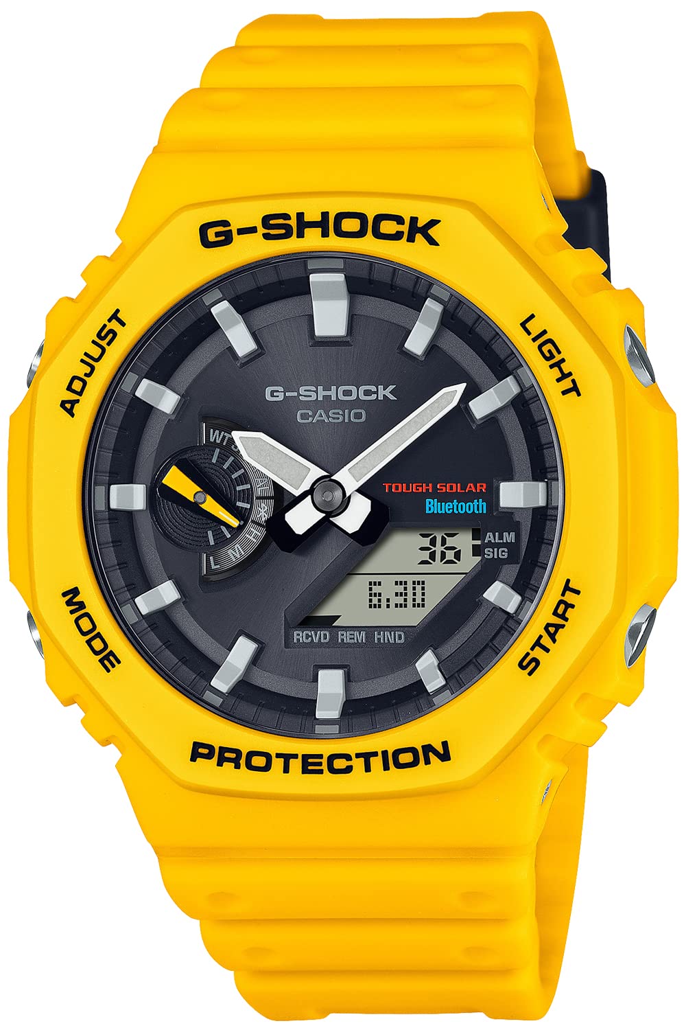 [Casio] G-Shock Watch [Domestic Genuine Product] Equipped with Bluetooth Solar GA-B2100C-9AJF Men's Yellow