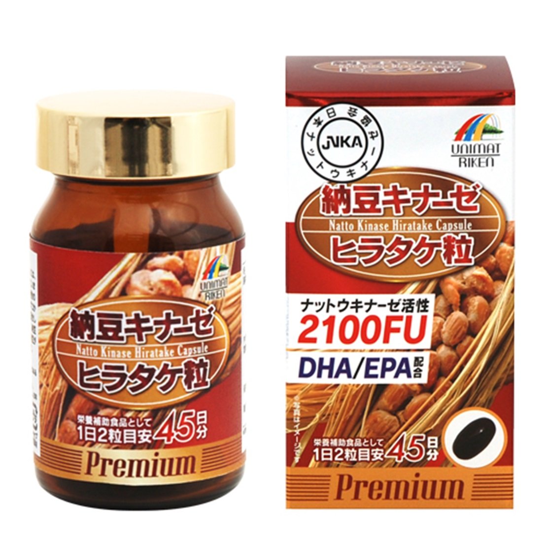 统一健纳豆激酶平菇36.54克（406毫克×90粒）45天用量