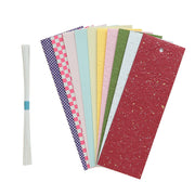 Happy Birthday Tanabata Decoration Strips, Small, 5.5 x 17cm, 30 Pieces, Comes with Koyori, For Indoor Use, Bamboo Decoration