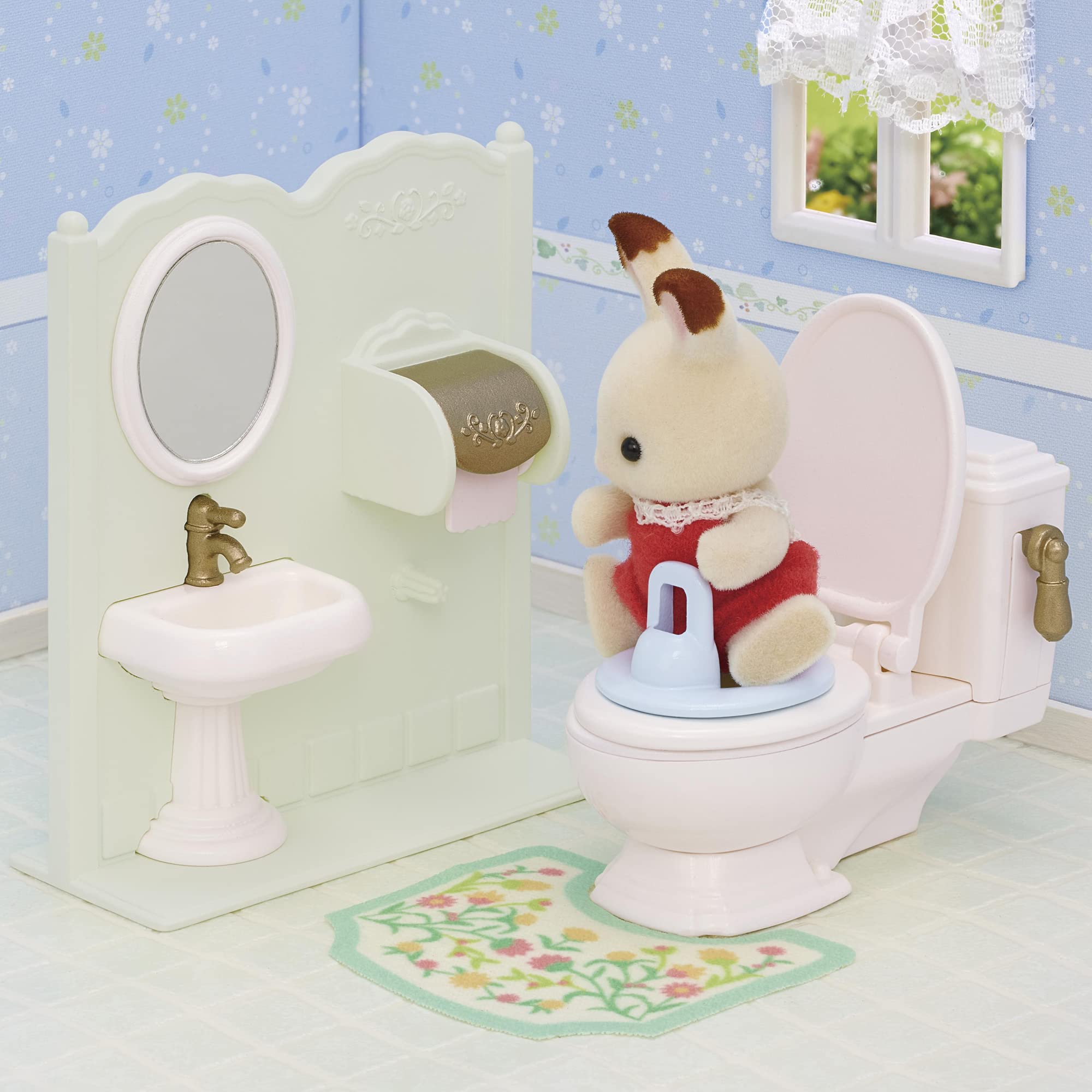 실바니아 패밀리 가구 【화장실 세트】 카-629 ST 마크 인증 3세 이상 장난감 인형 집 Sylvanian Families 에포크사 EPOCH